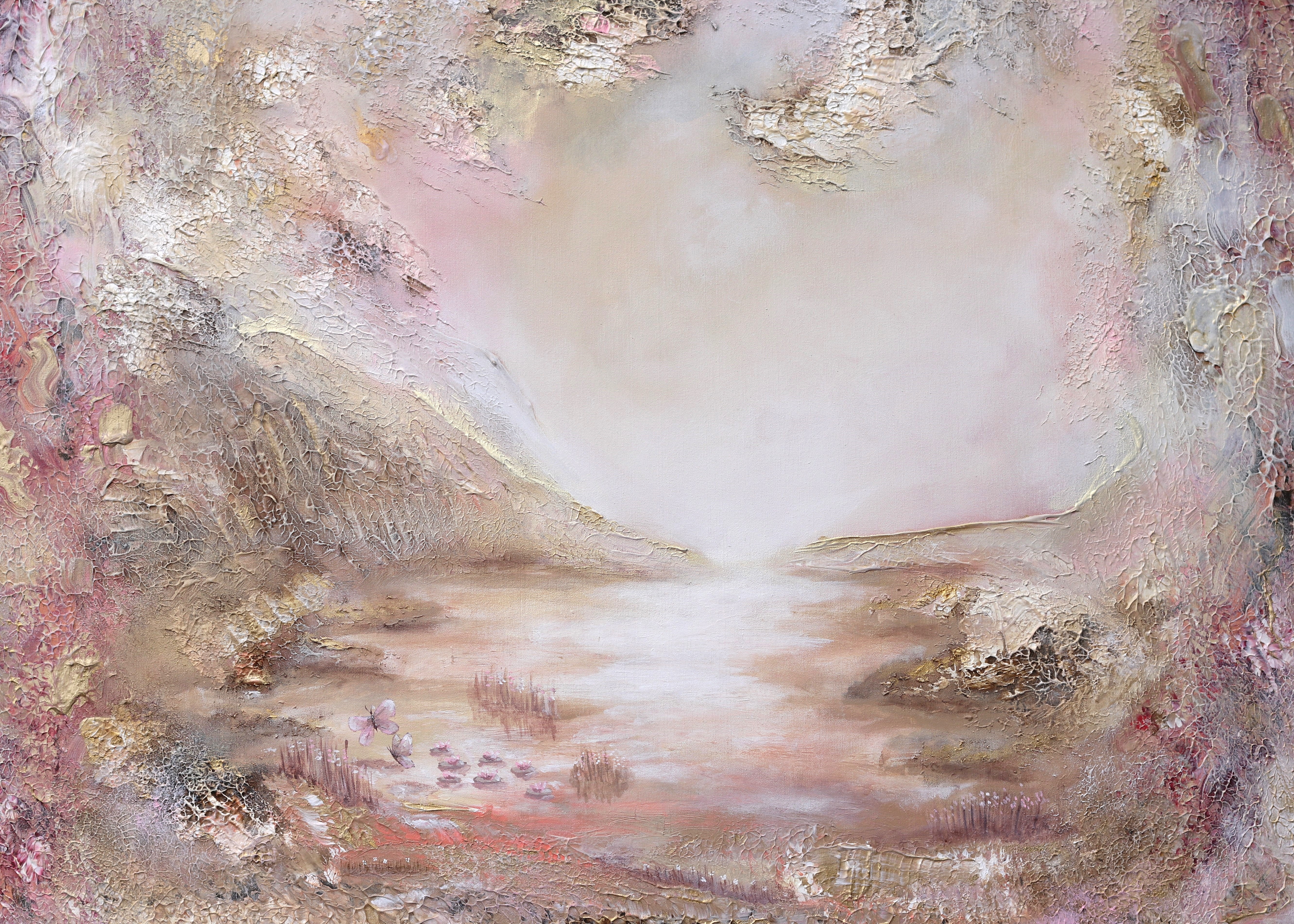 Earth Has Music for Those Who Listen — taideprintti 100x70cm alehintaan, semiabstrakti, Sanna Andersson