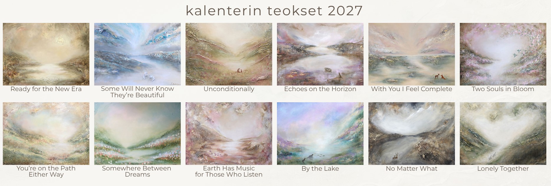 Taidekalenteri 2027 — kaikki kuukausien teokset, Sanna Andersson