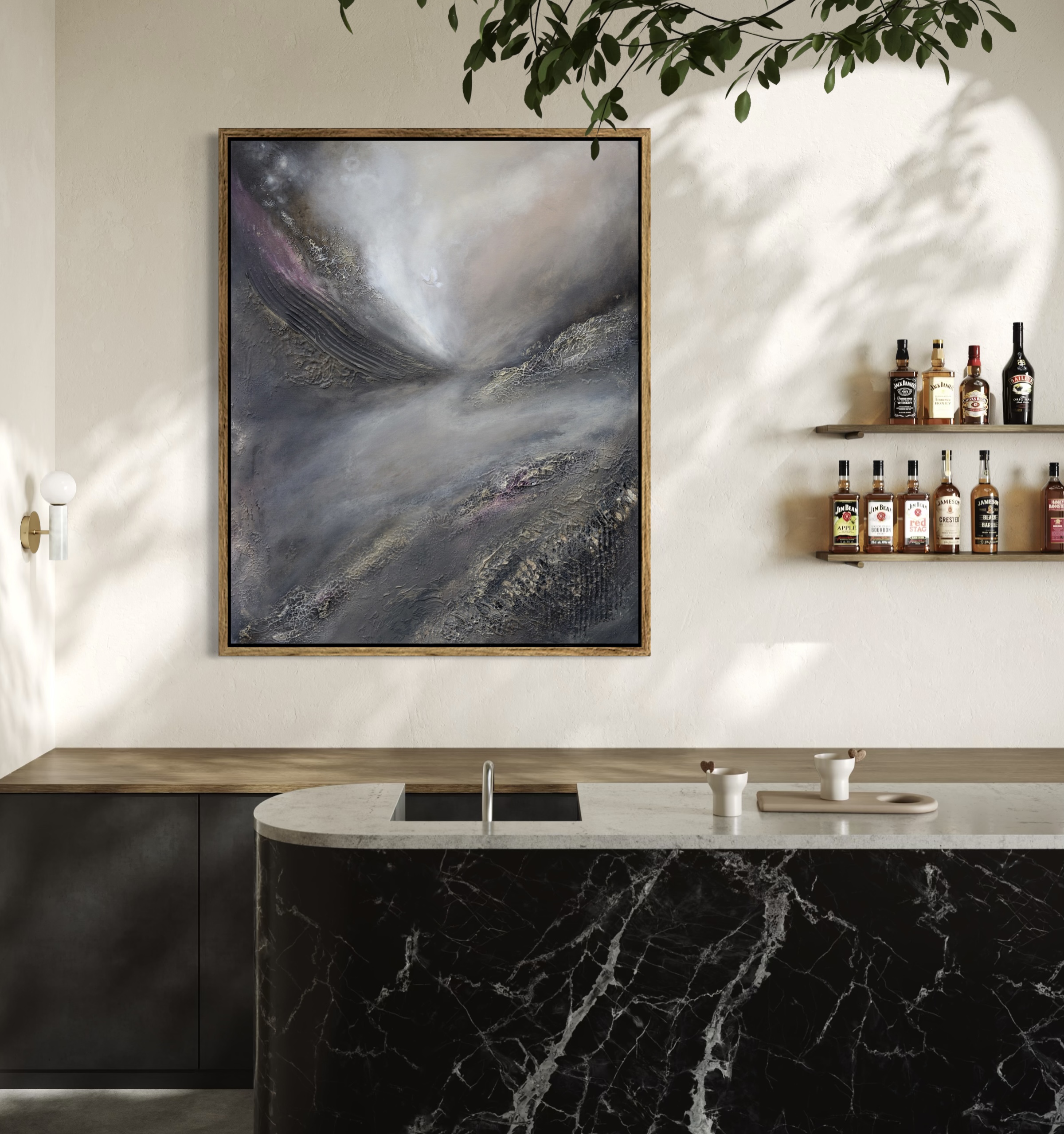 Through the Dark Times — alkuperäisteos, semiabstrakti, Sanna Andersson