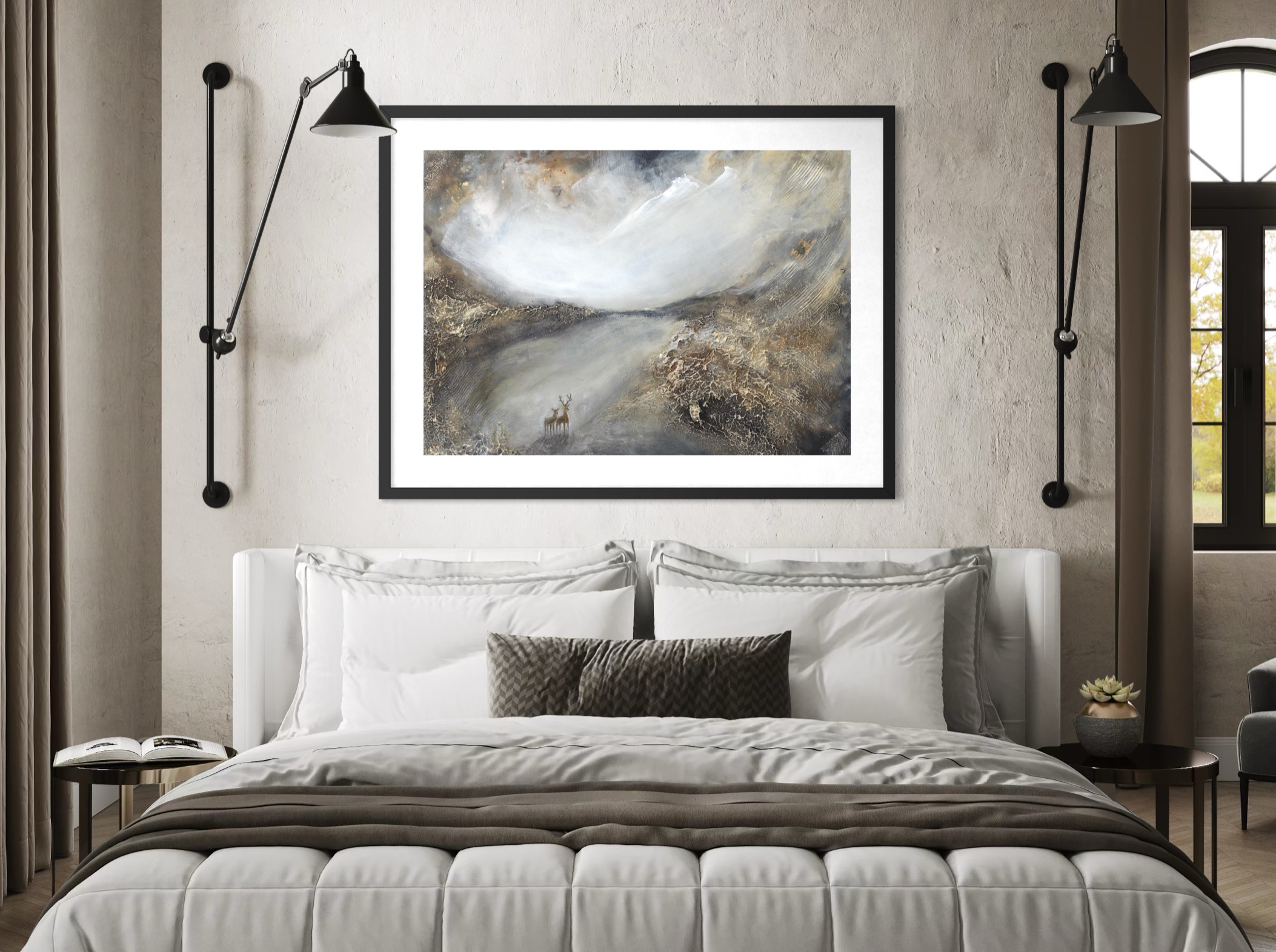 No Matter What — taideprintti ennakkovarauksessa kahdessa koossa, semiabstrakti, Sanna Andersson