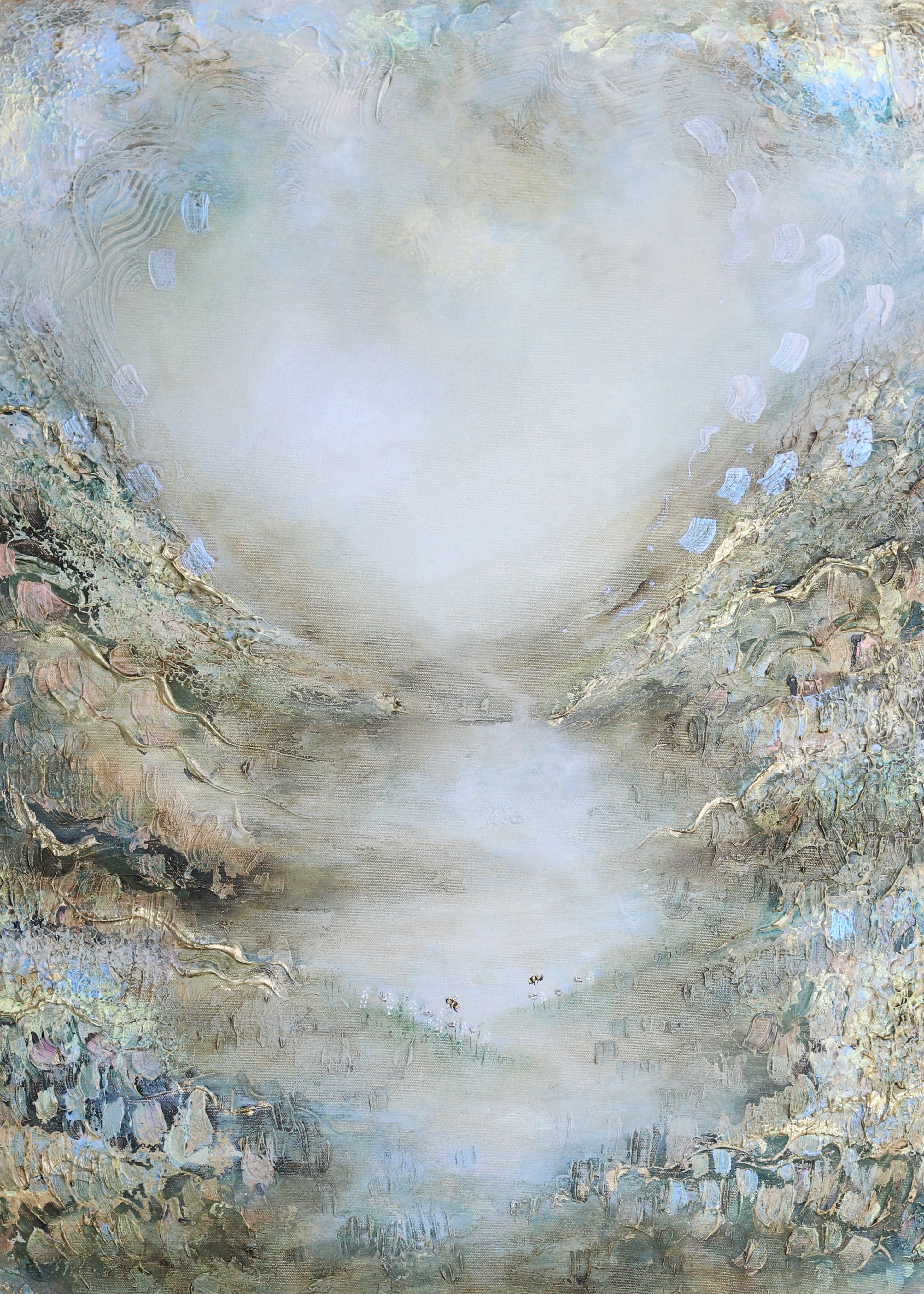 The Quiet Glow — taideprintti 50x70cm, semiabstrakti, Sanna Andersson