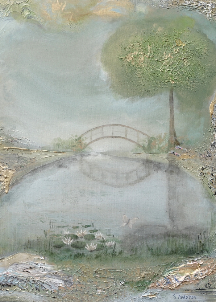 Whispers of Hope 1 — taideprintti 50x70cm, semiabstrakti, Sanna Andersson